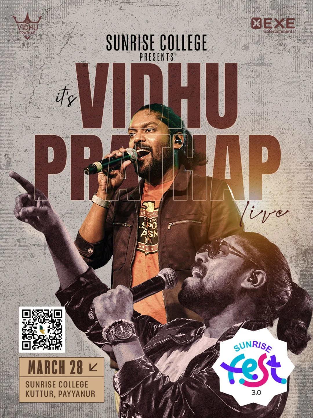 Vidhu Prathap Live at Sunrise Fest