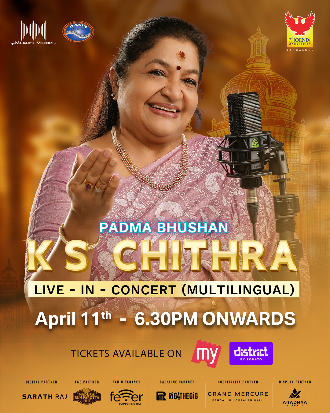 KS Chithra Live In Bangalore - Phoenix Marketcity