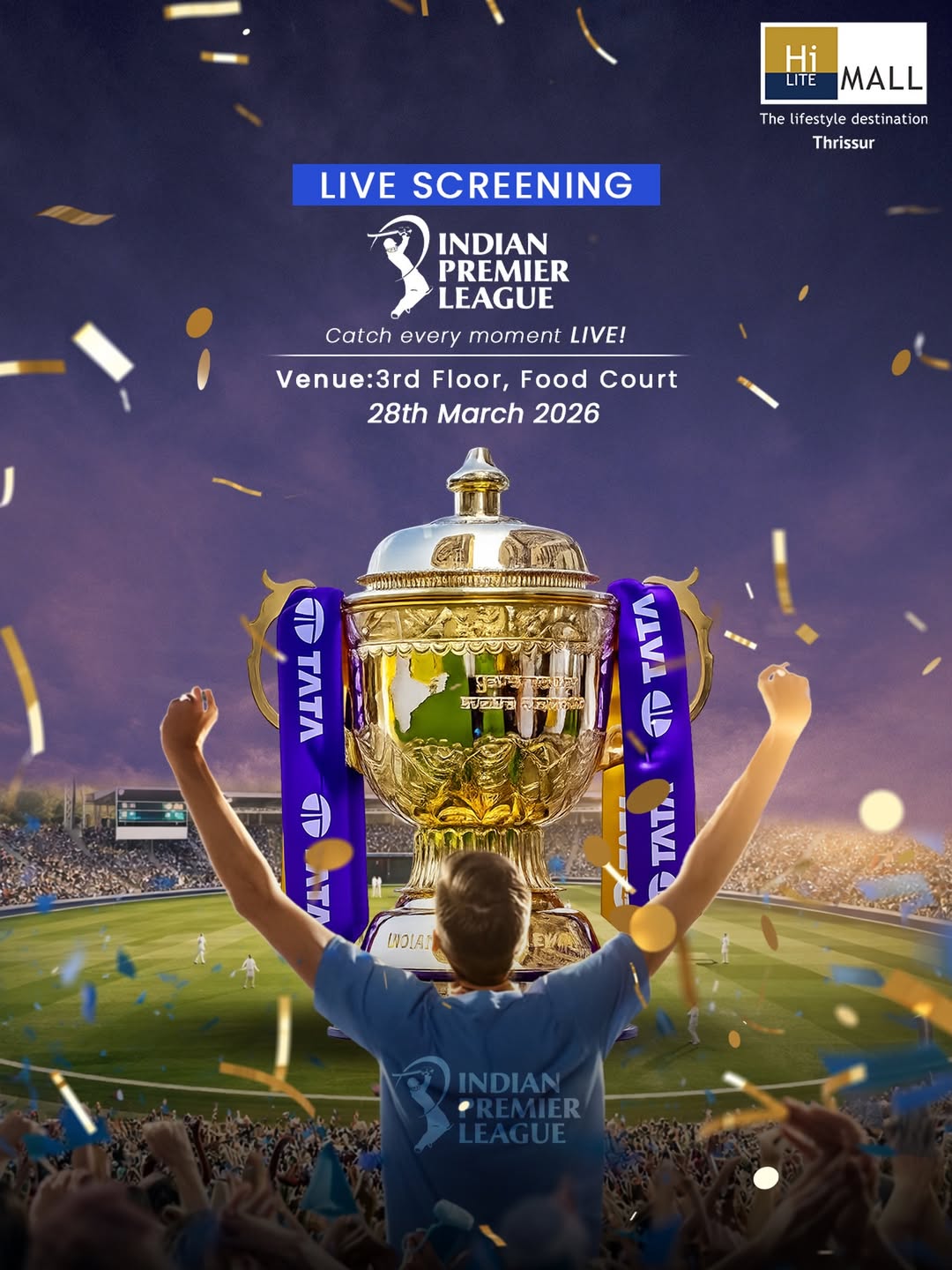 IPL Live Screening – HiLITE Mall Thrissur