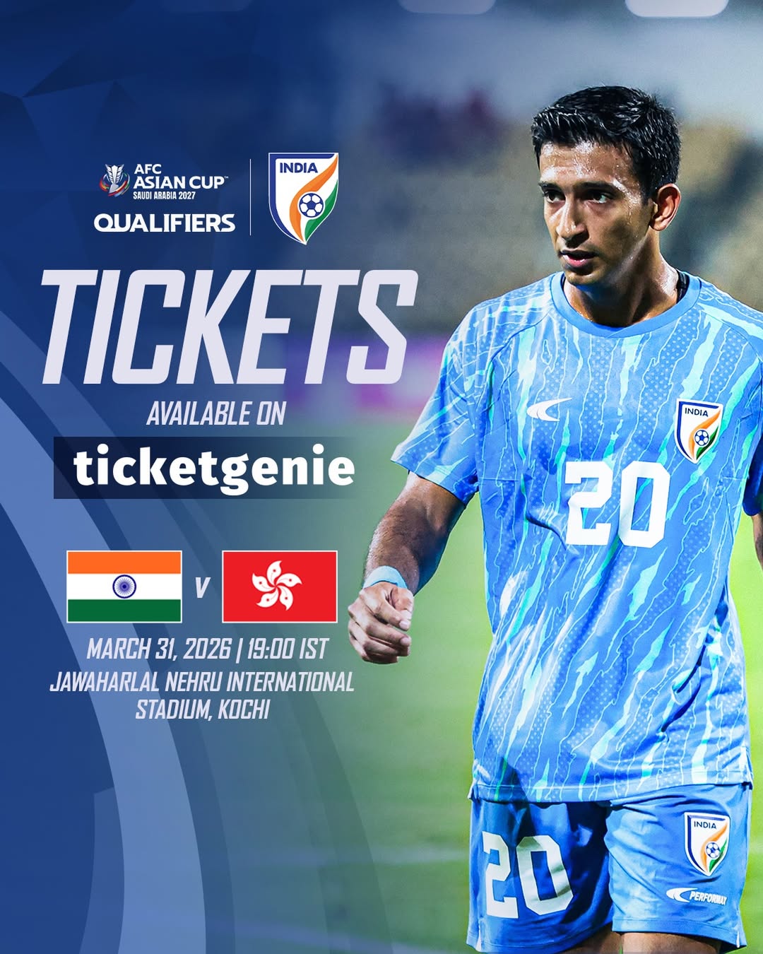 AFC Asian Cup 2027 Qualifiers - India vs Hong Kong