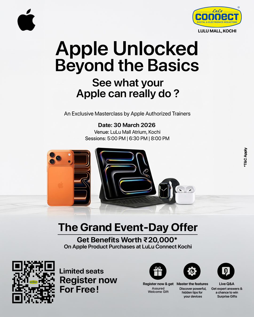 Apple Unlocked: Beyond the Basics - An Exclusive Masterclass at LuLu Mall, Kochi