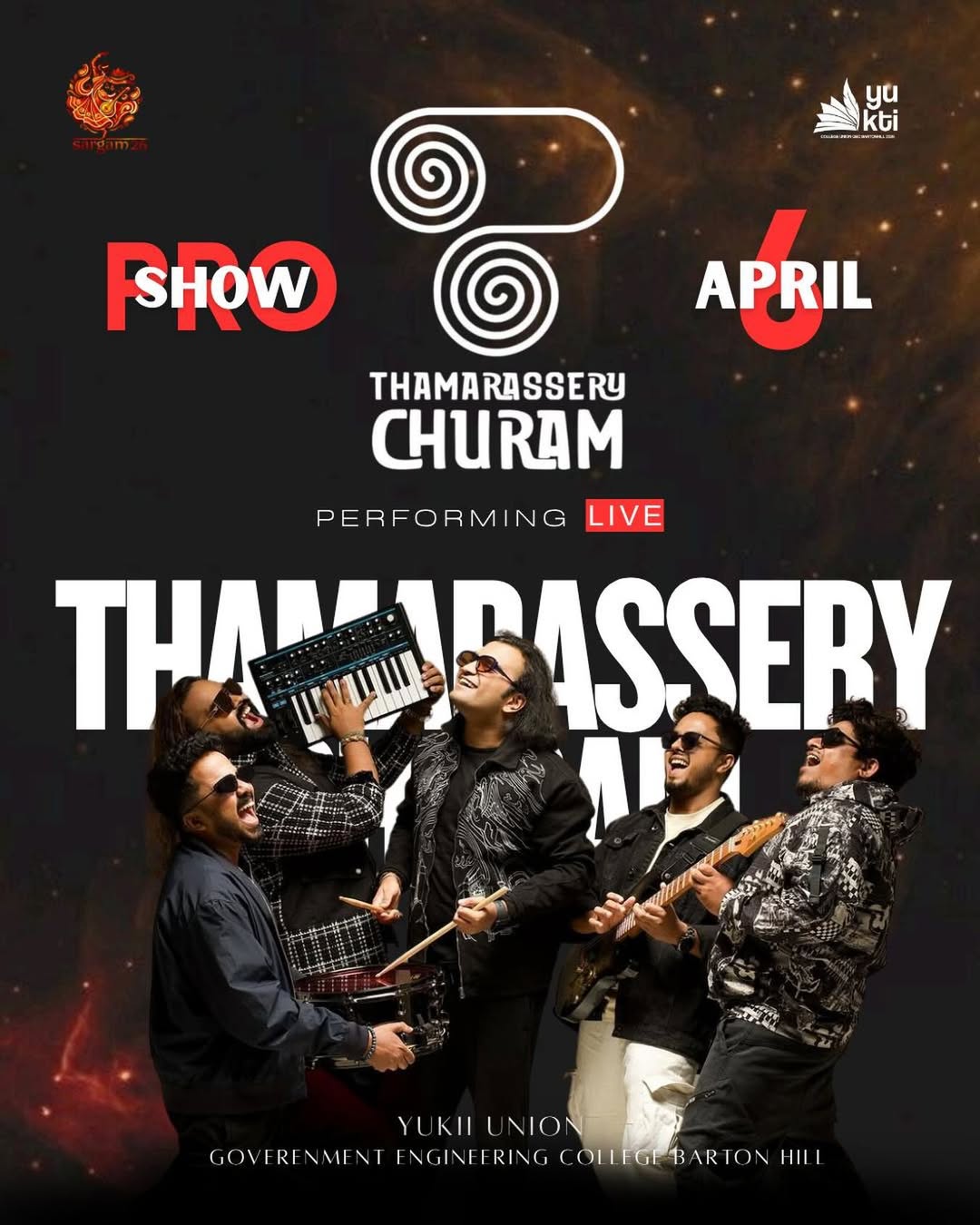 Thamarassery Churam Performing Live at Government Engineering College, Barton Hill