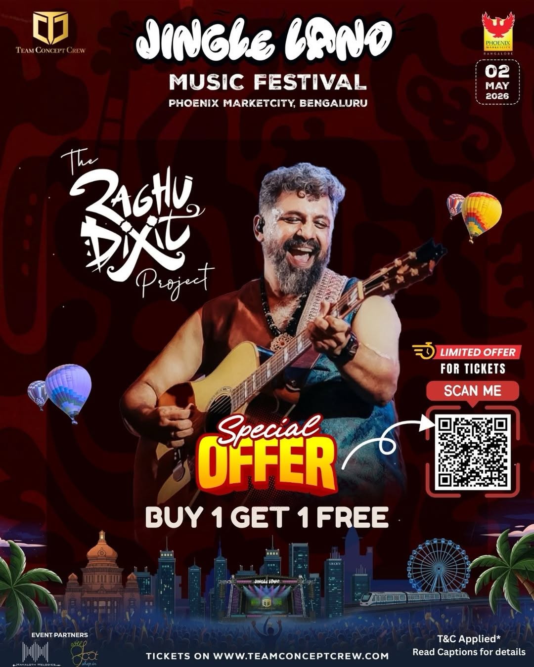 Raghu Dixit Live in Concert at Jingle Land Music Festival