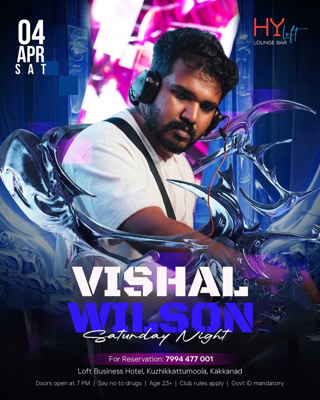 DJ Vishal Wilson Live | Saturday Night at Hyloft Kochi