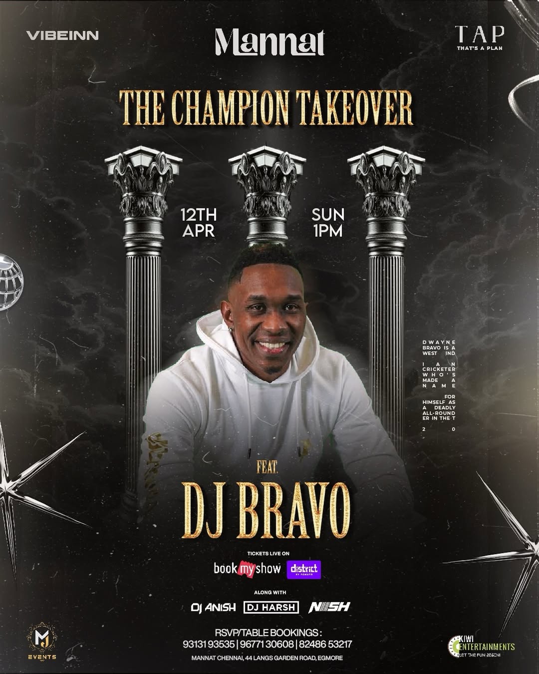The Champion Takeover ft. DJ Bravo | Chennai
