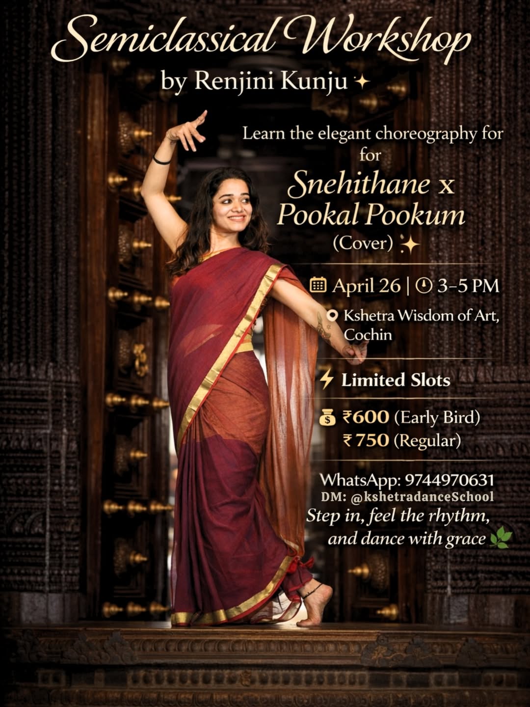 Semiclassical Dance Workshop by Renjini Kunju | Kochi