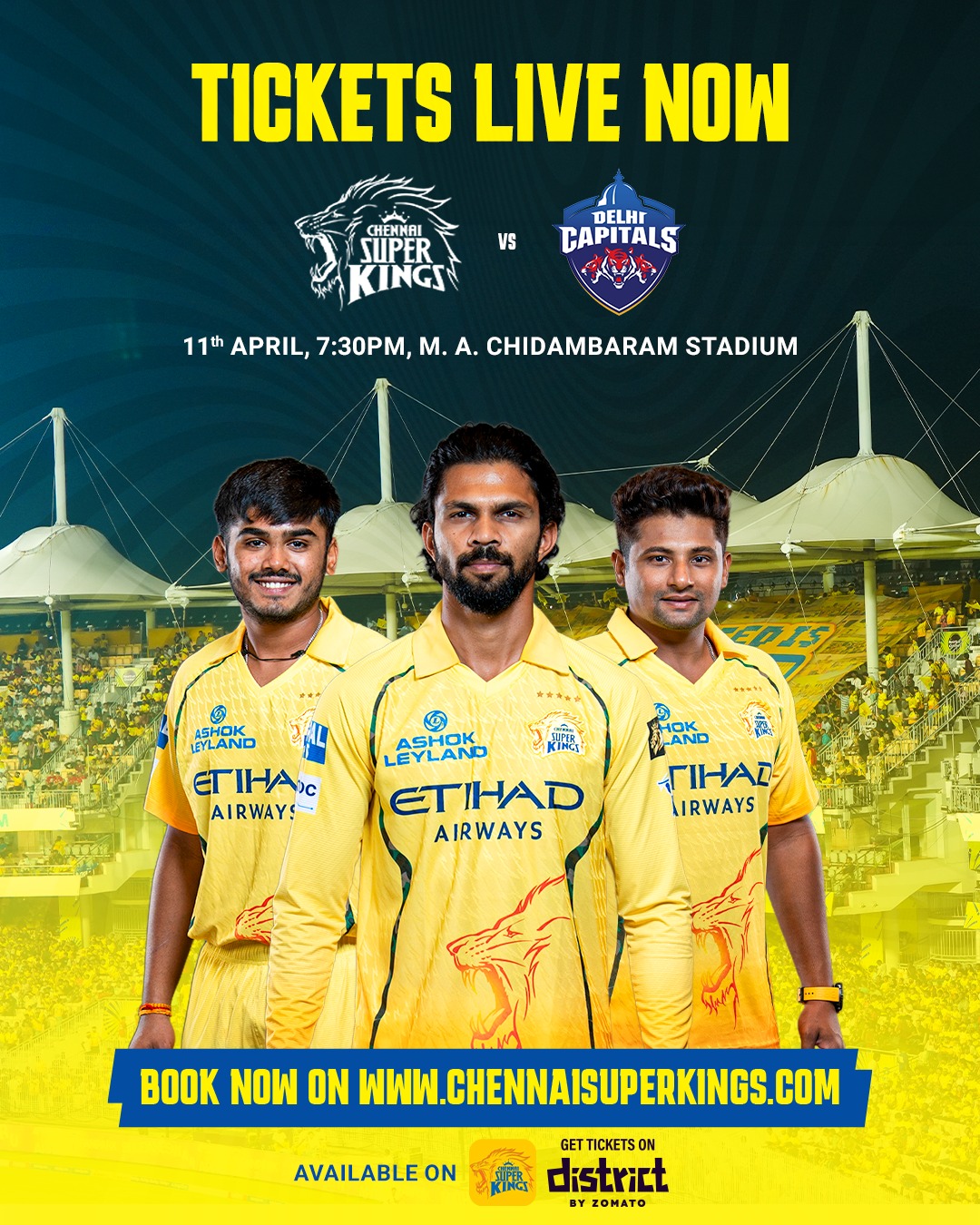 Chennai Super Kings vs Delhi Capitals – IPL Match | Chennai
