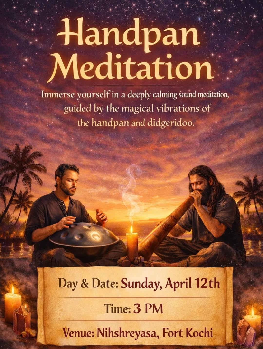 Handpan Meditation – Sound Healing Experience | Fort Kochi