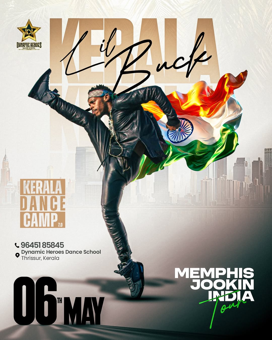 Kerala Dance Camp 7.0 β Lil Buck Live Workshop | Thrissur