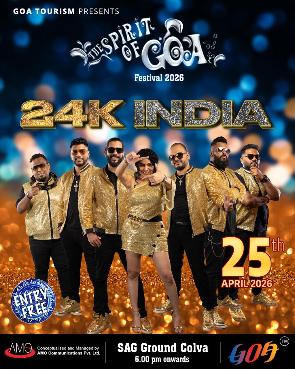 Spirit of Goa Festival 2026 – 24K India Live | Colva