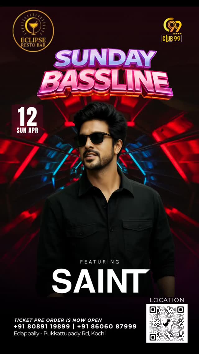 Sunday Bassline Night ft. DJ Saint | Kochi