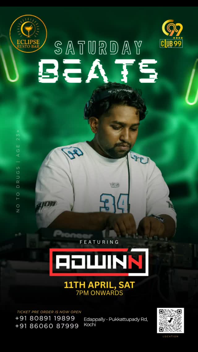 Saturday Beats ft. DJ Adwin | Kochi