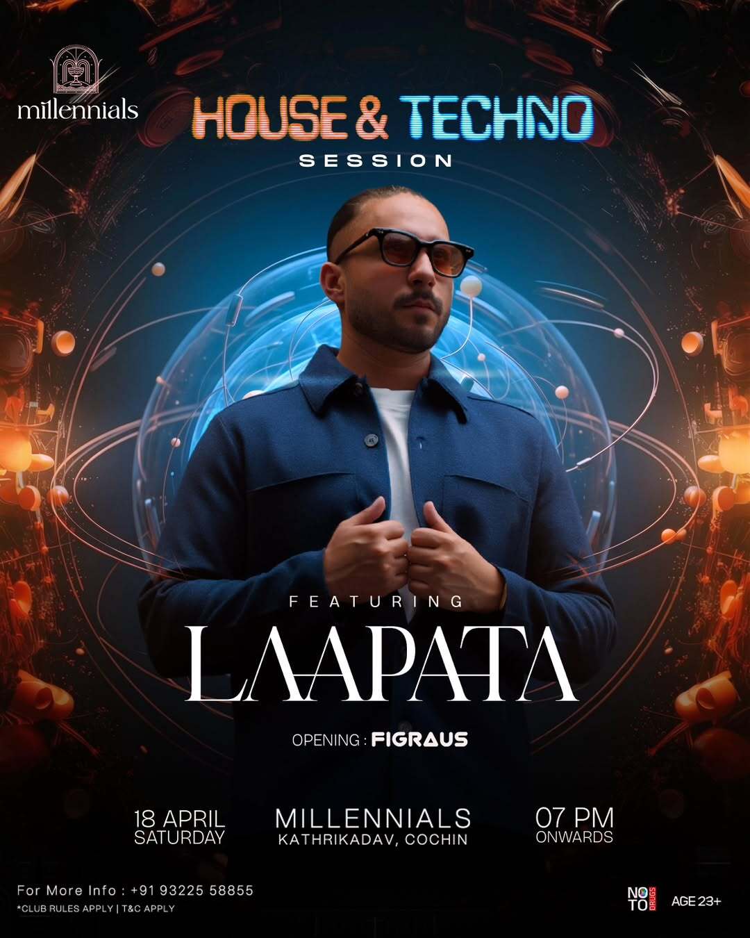 House & Techno Session ft. LAAPATA | Millennials Restobar