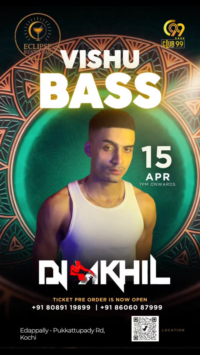 Vishu Bass ft. DJ Akhil | Eclipse Resto Bar, Kochi