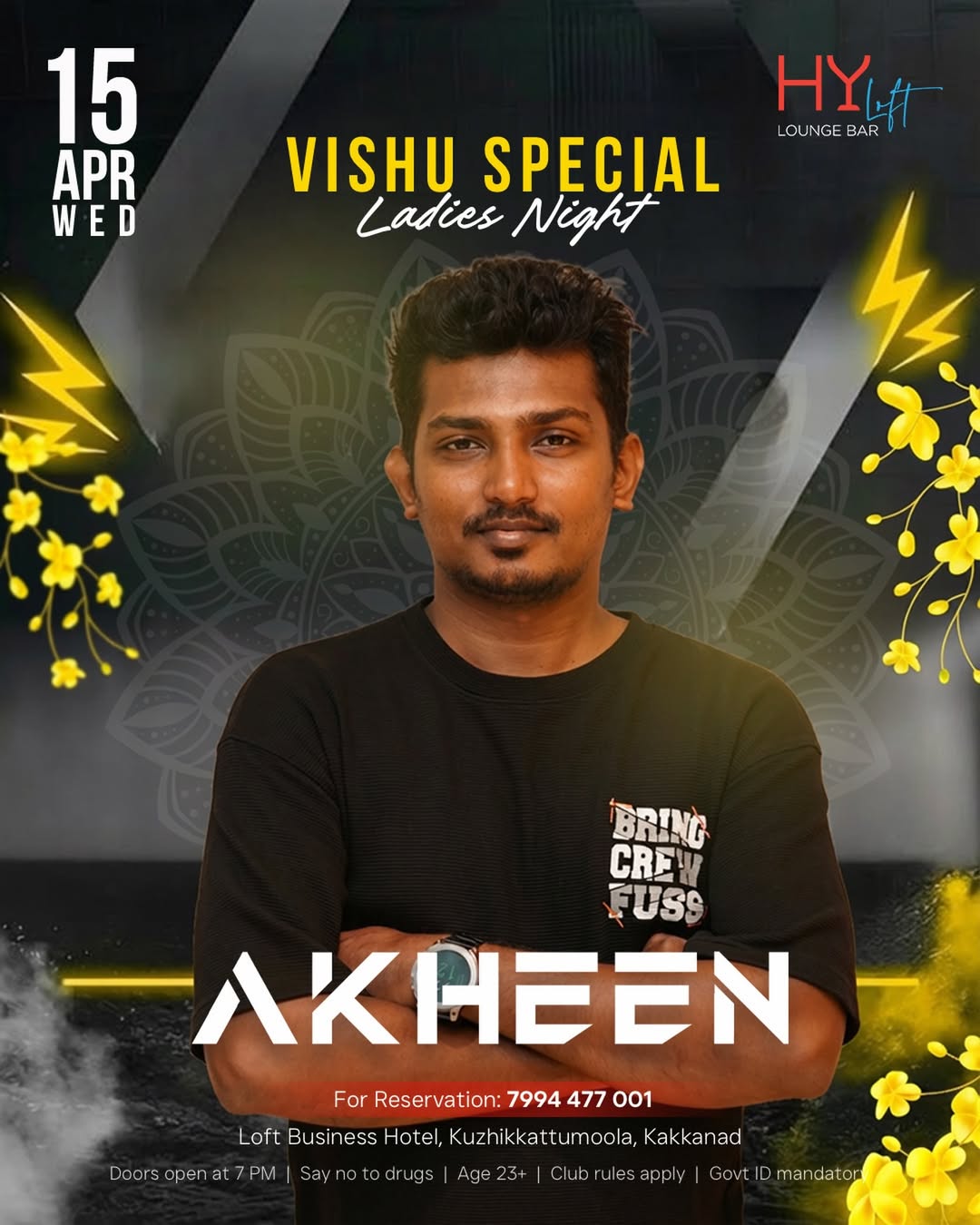 Vishu Special Ladies Night | HyLoft Lounge Bar, Kakkanad, Kochi