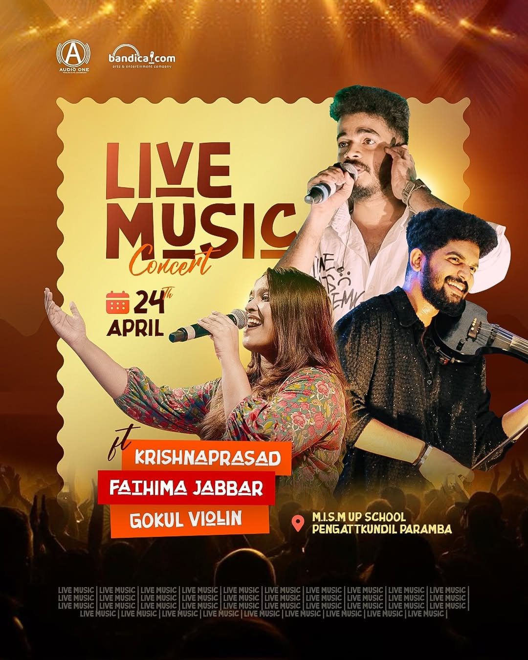 Live Music Concert | Ft. Krishnaprasad, Fathima Jabbar, Gokul Violin | M.I.S.M UP School, Paramba