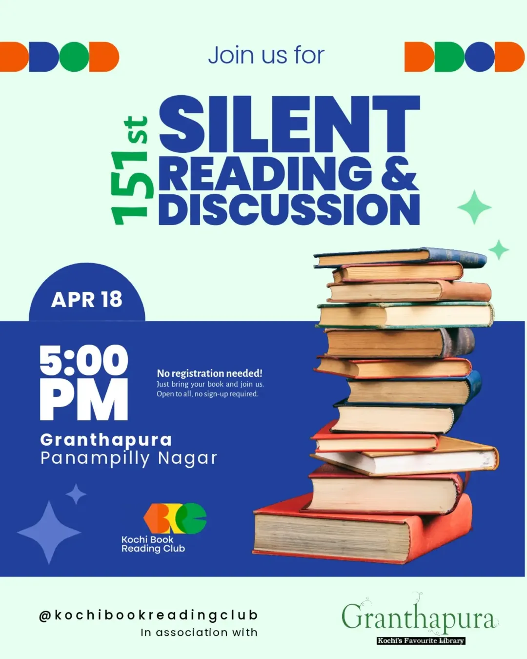 Silent Reading & Discussion 151st Edition | Granthapura Kochi