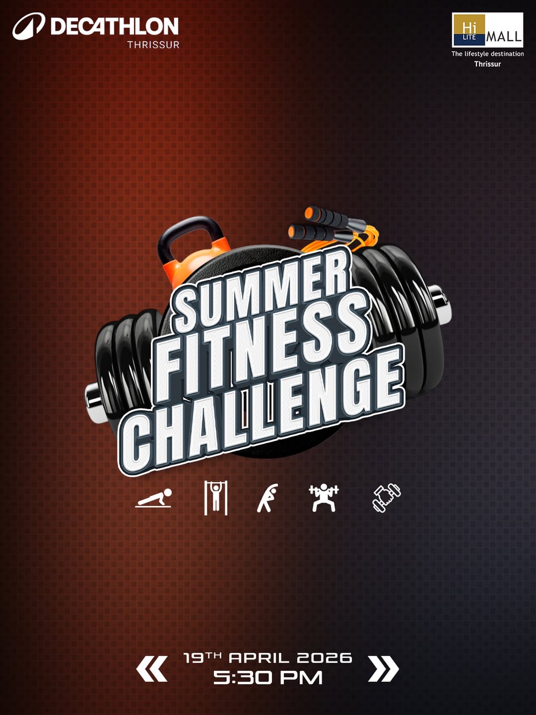 Summer Fitness Challenge | HiLITE Mall & Decathlon Thrissur