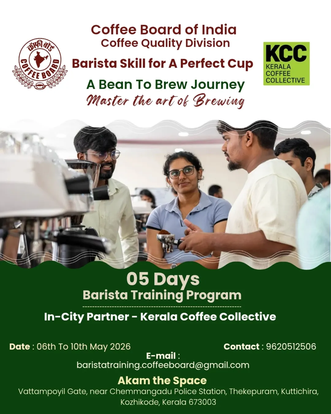 5-Day Barista Training Program | A Bean to Brew Journey | Calicut