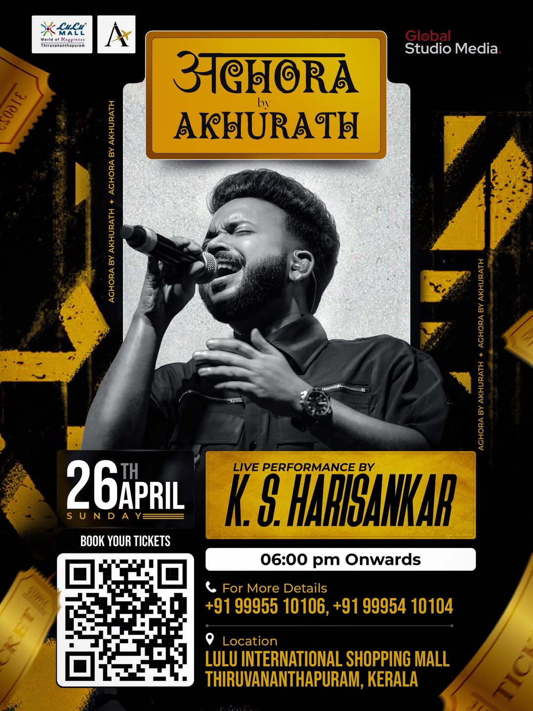 Aghora by Akhurath – Live Concert Ft. KS Harishankar | Lulu Mall, Thiruvananthapuram