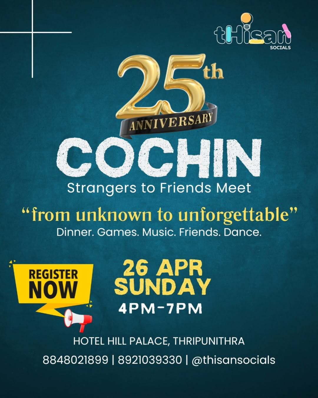 25th Cochin Strangers to Friends Meet | Thisan Socials