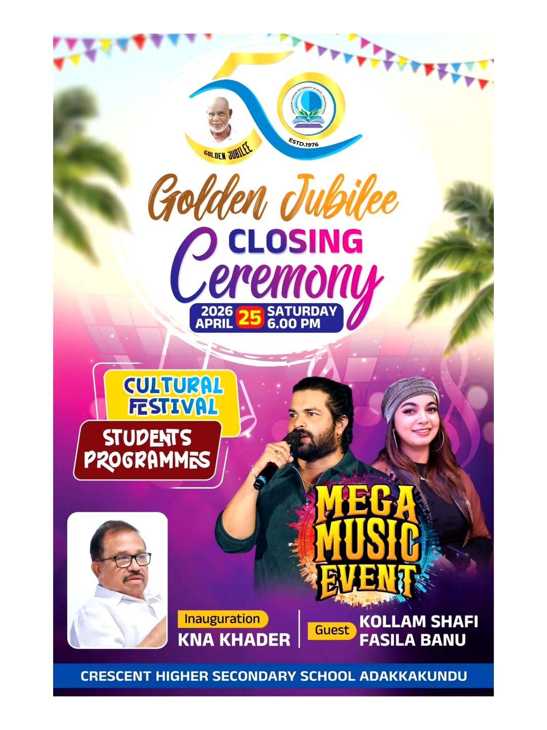 Golden Jubilee Closing Ceremony | CHSS Adakkakundu
