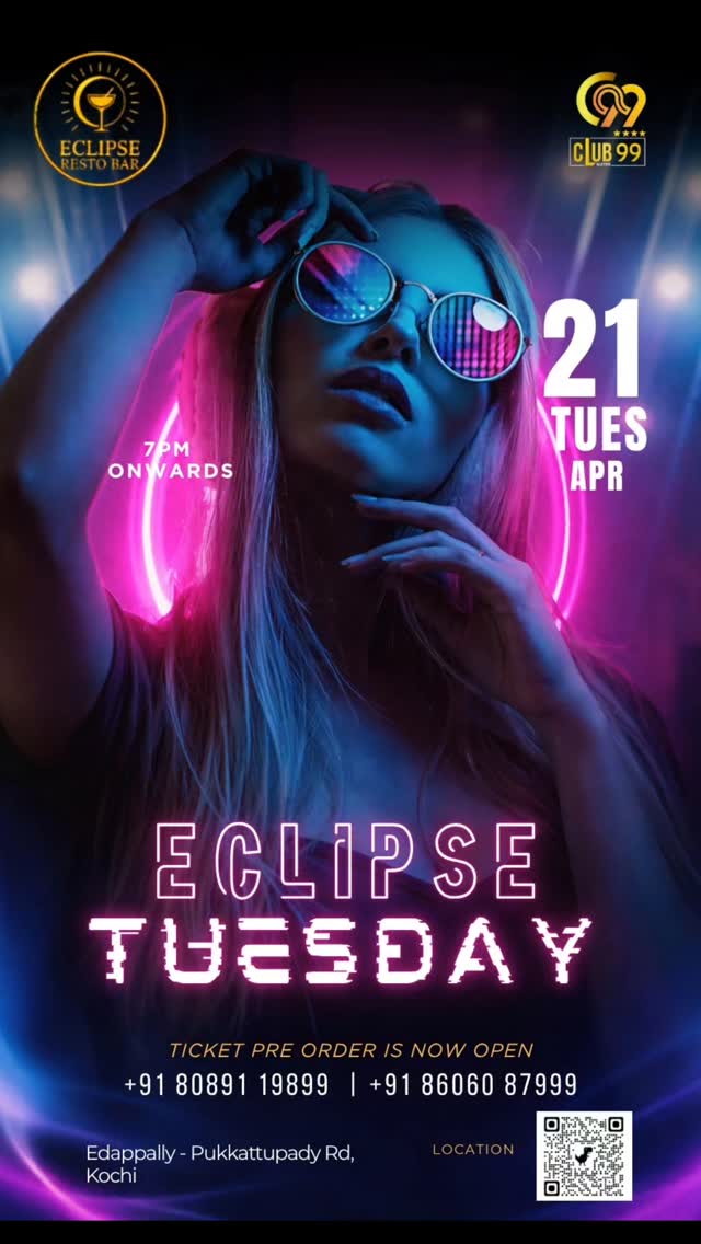 Eclipse Tuesday – DJ Night | Eclipse Resto Bar, Kochi