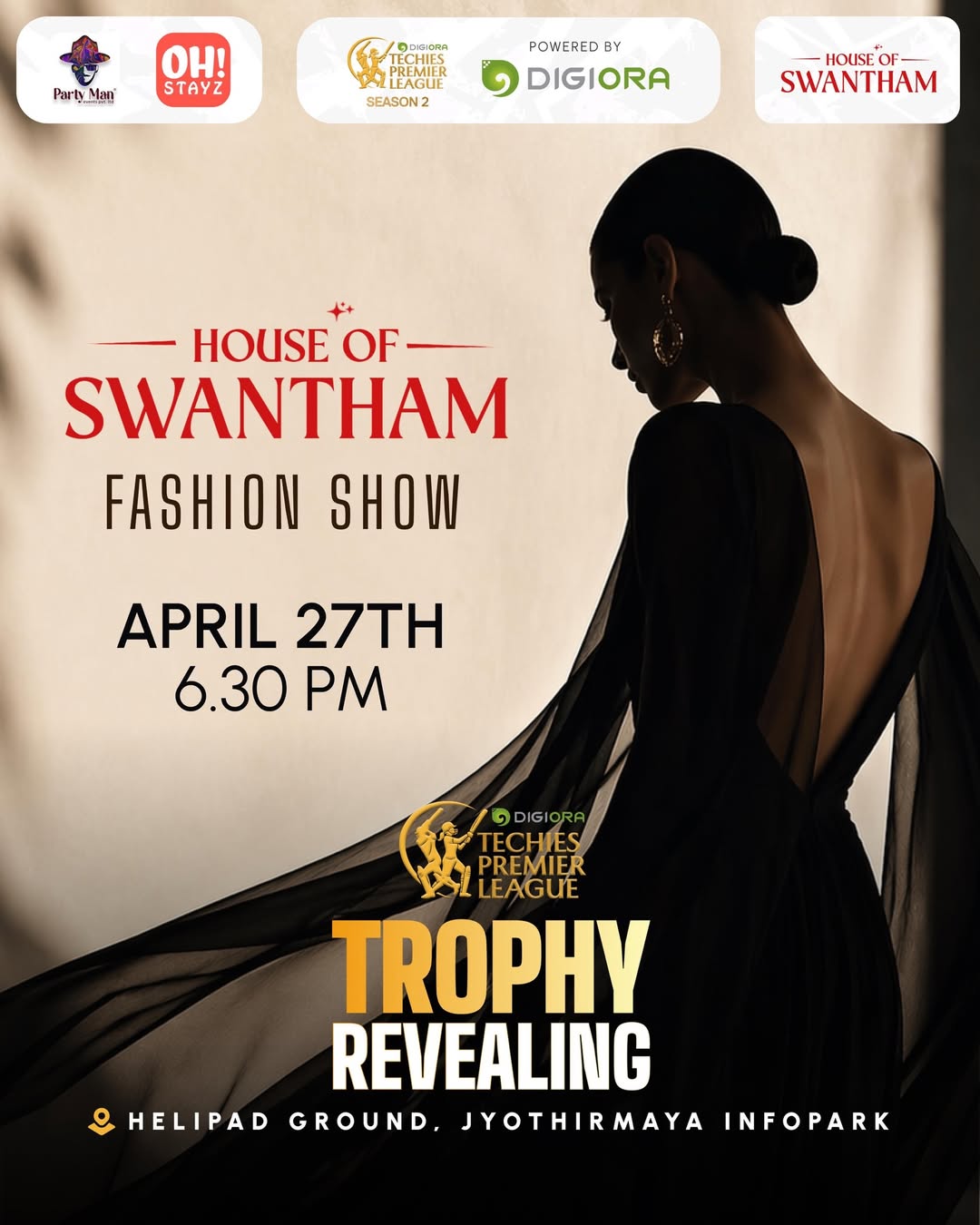 House of Swantham Fashion Show & Trophy Unveiling | Techie's Premier League Season 2 | Infopark, Kochi