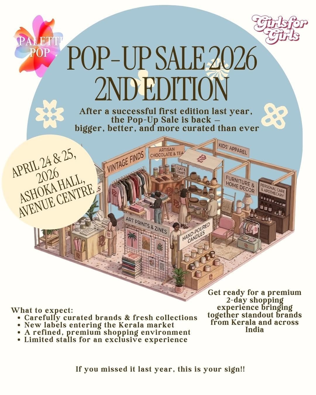 Palette Pop-Up Sale 2026 – 2nd Edition | Avenue Centre, Panampilli Nagar, Kochi