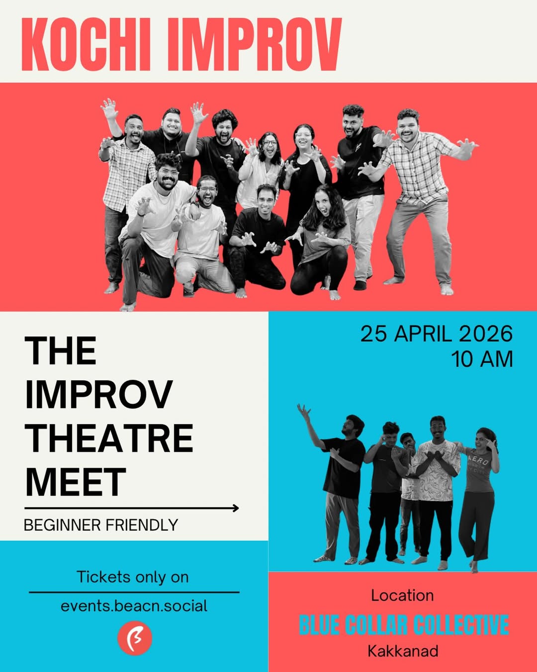 Kochi Improv – The Improv Theatre Meet | Blue Collar Collective, Kakkanad, Kochi