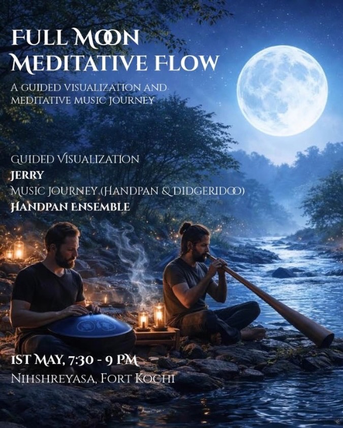 Full Moon Meditative Flow in Fort Kochi | Guided Visualization & Sound Healing Experience