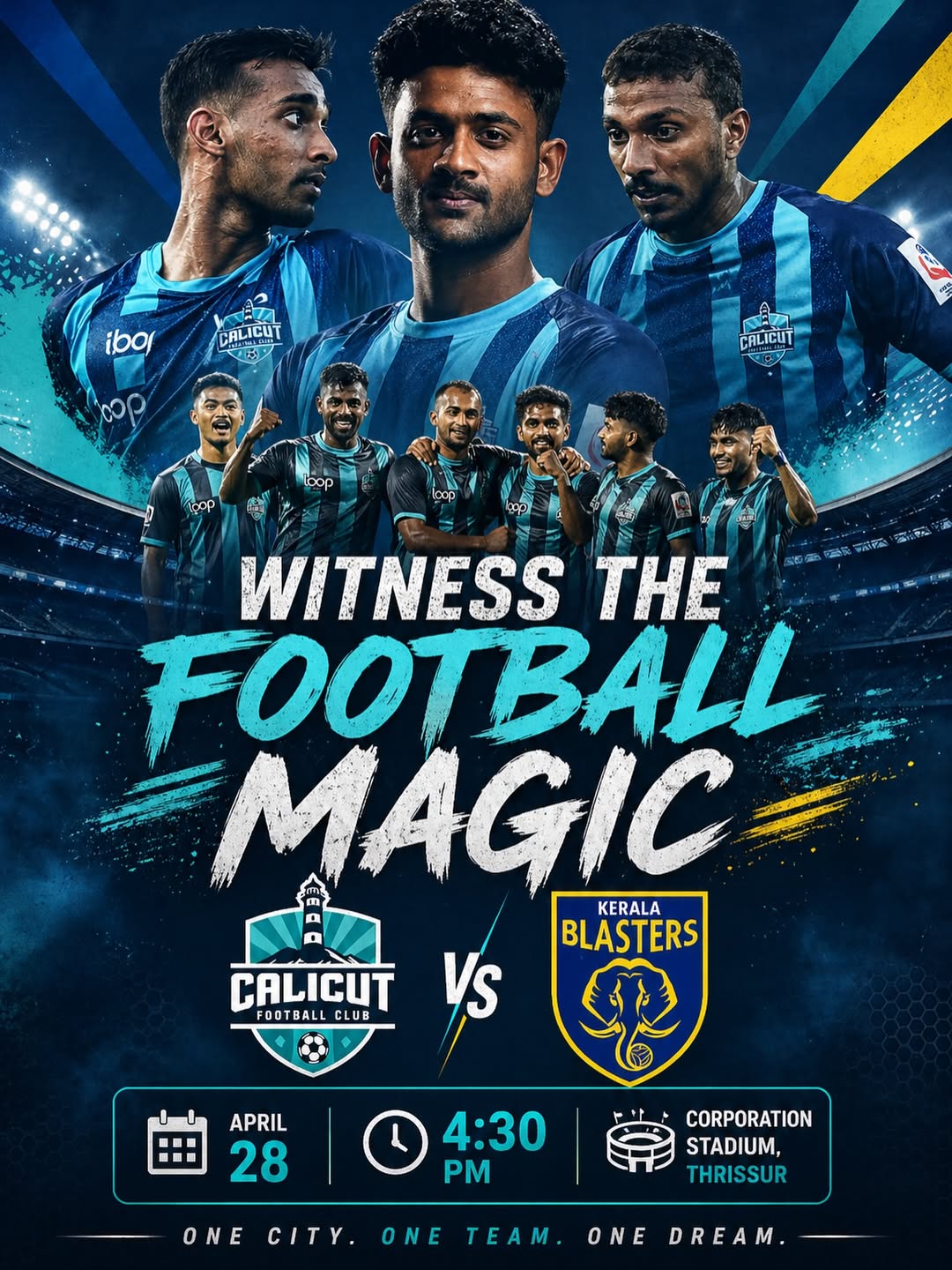 Calicut FC vs Kerala Blasters | Corporation Stadium, Thrissur