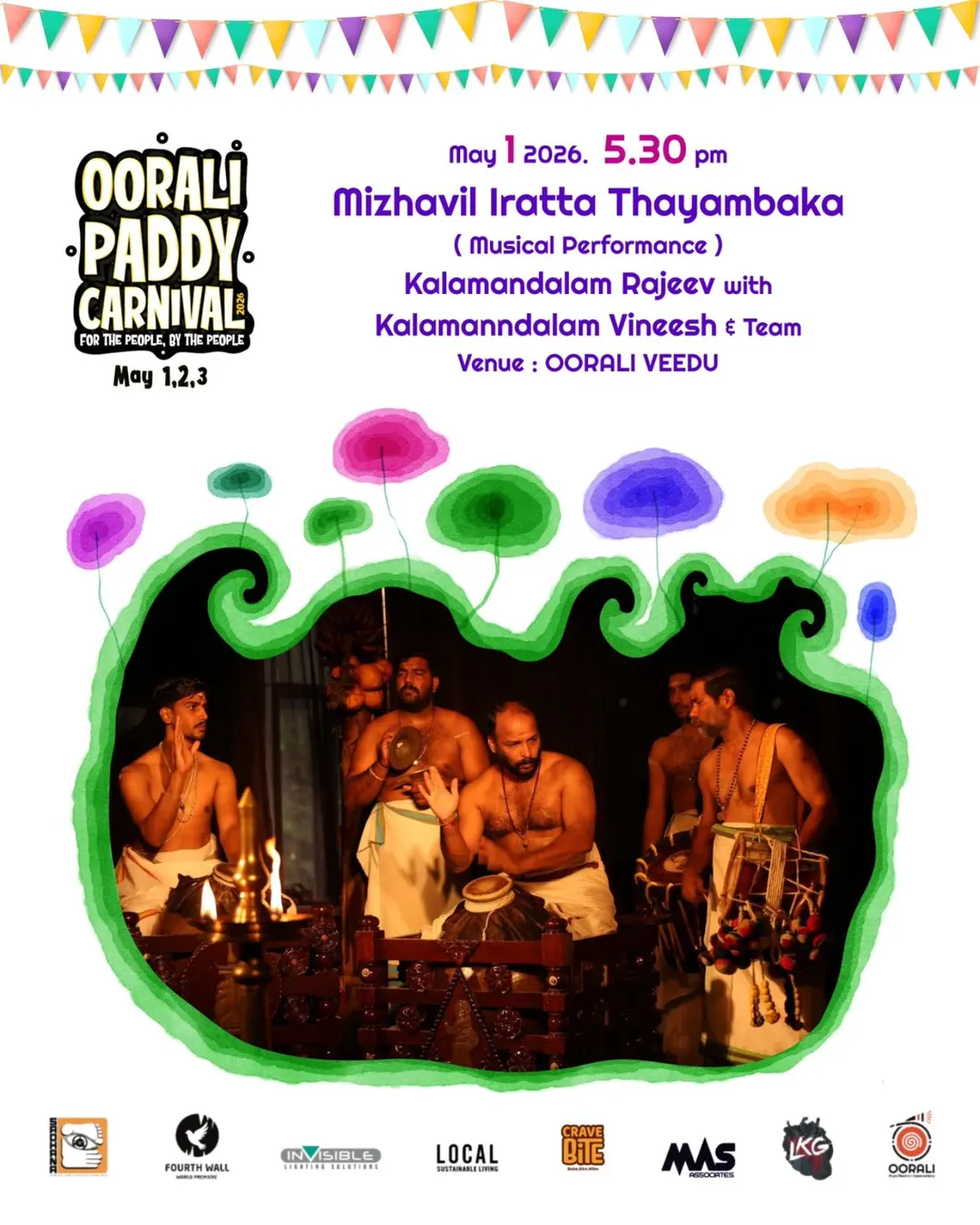 Mizhavil Iratta Thayambaka Live Percussion Performance | Oorali Paddy Carnival 2026