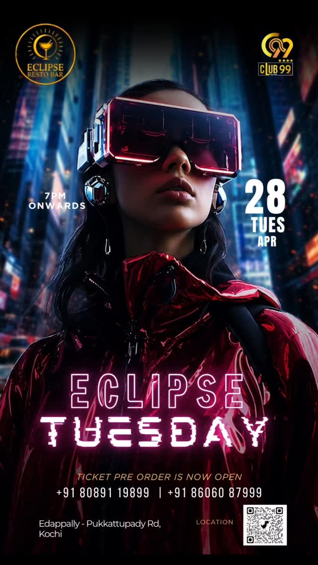 Eclipse Tuesday | Neon Nightlife Party at Eclipse Resto Bar