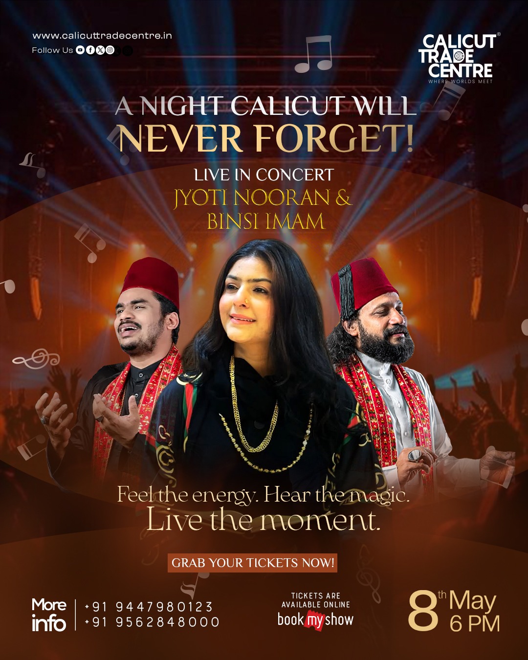 Live Concert – Jyoti Nooran & Binsi Imam | Calicut Trade Centre