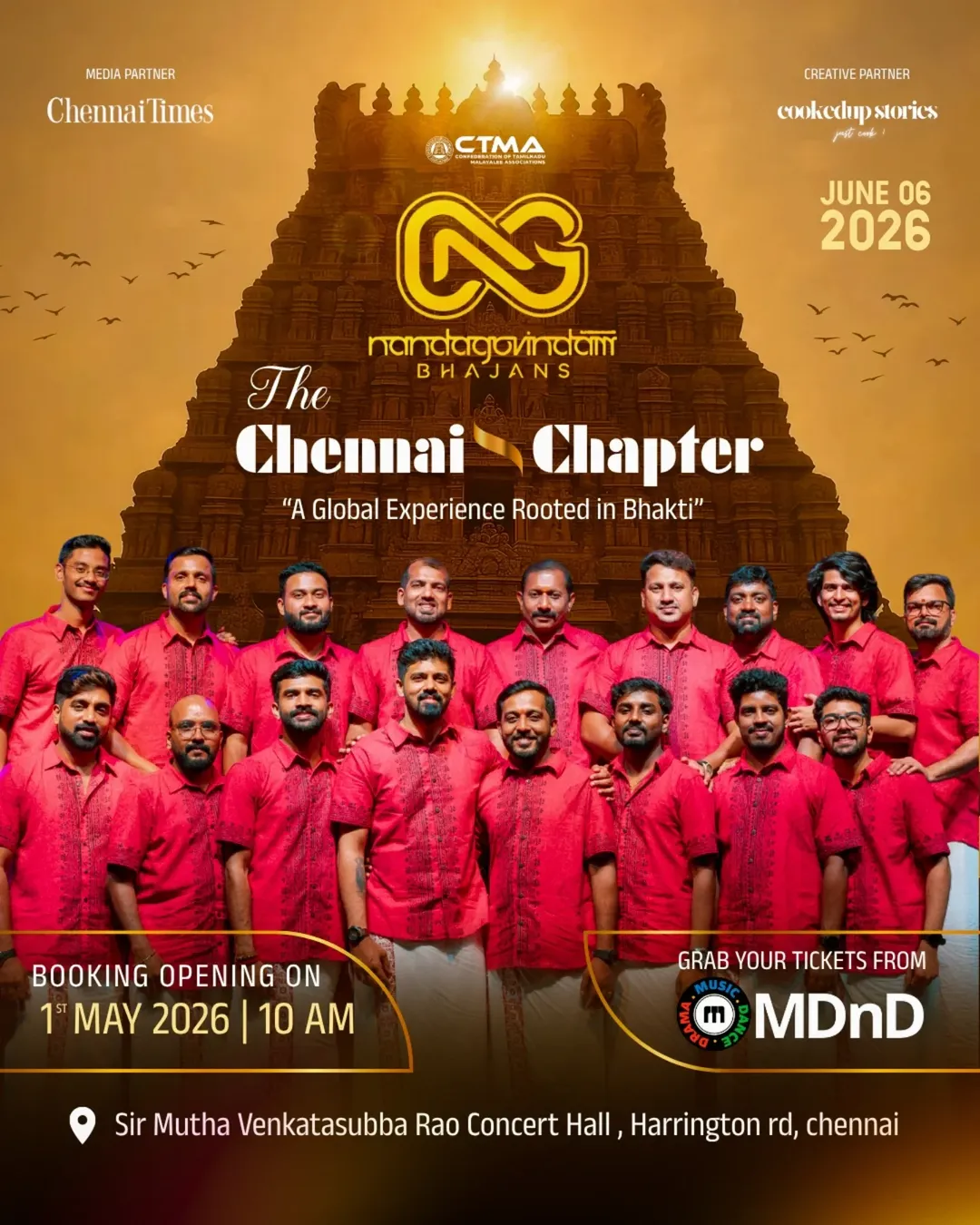 Nandagovindam Bhajans – The Chennai Chapter | Sir Mutha Venkatasubba Rao Concert Hall, Chennai