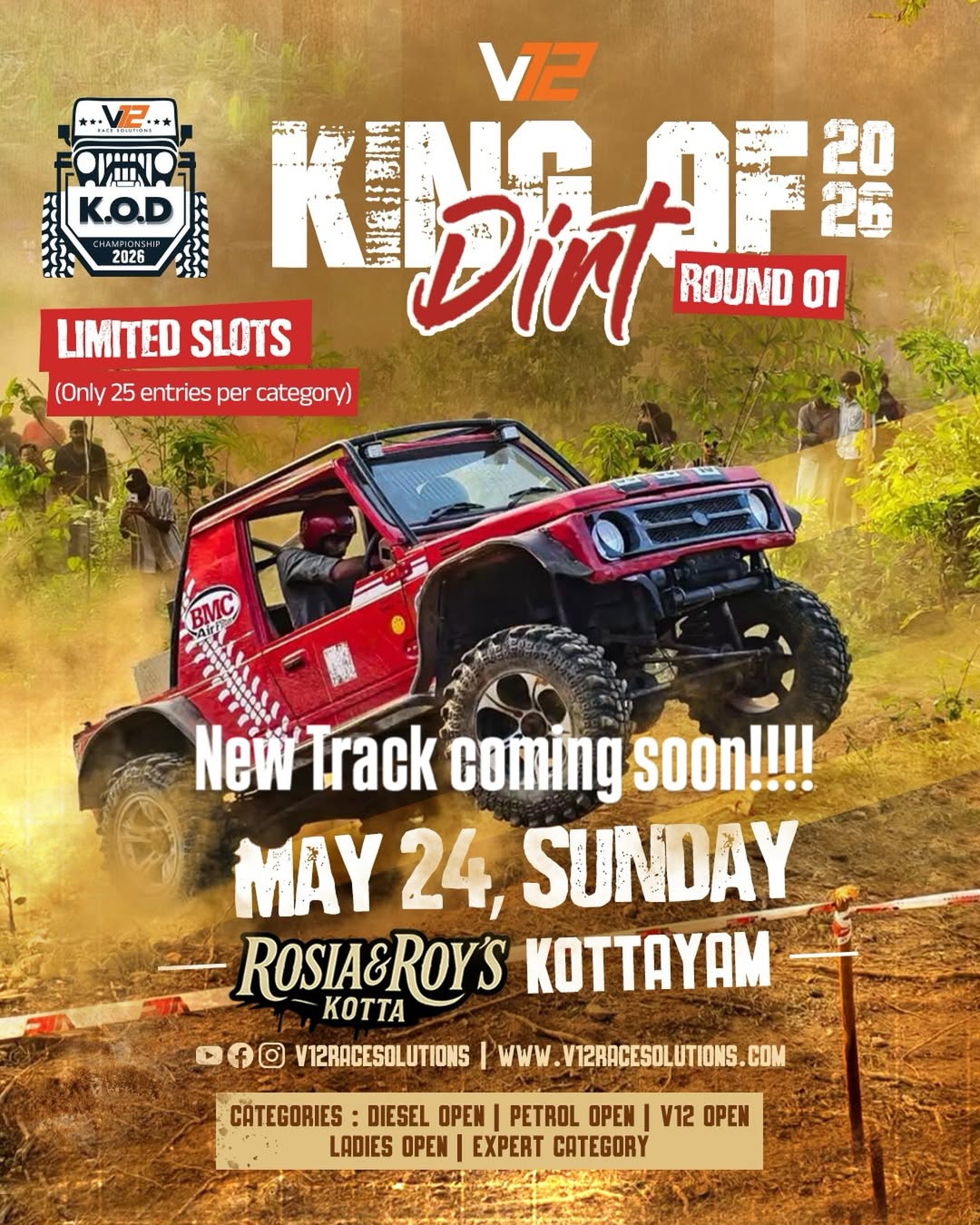 King of Dirt 2026 – Round 01 | Rosia & Roy’s Kotta, Kottayam