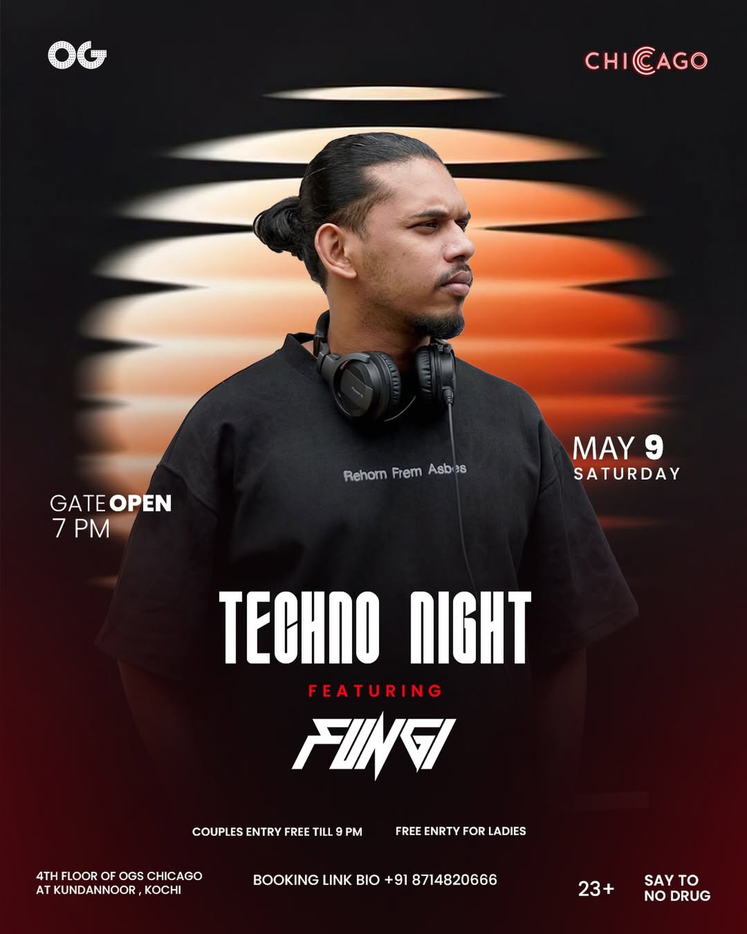 TECHNO NIGHT Featuring Fungi | OG’s Chicago, Kundannoor, Kochi