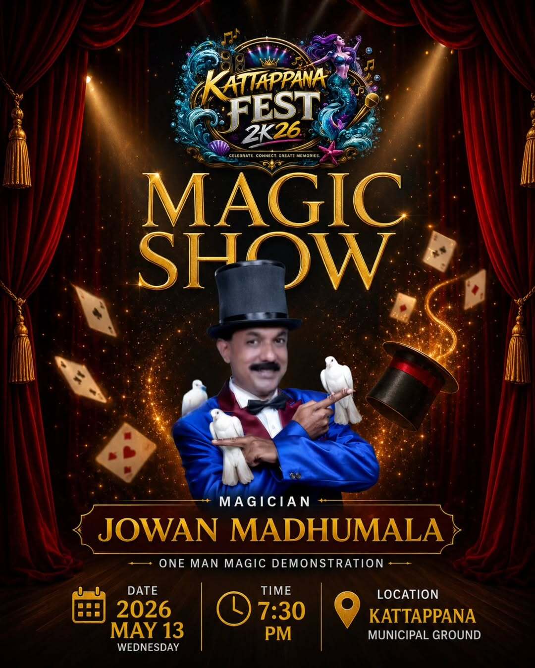 Magic Show by Jowan Madhumala | Kattappana Fest 2026