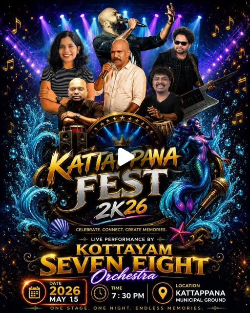 Kottayam Seven Eight Orchestra Live | Kattappana Fest 2K26