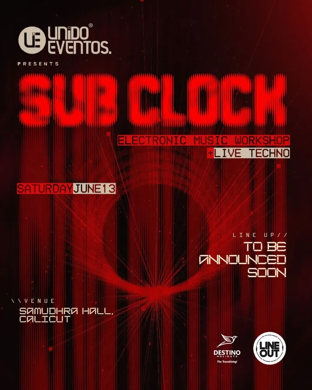 SUB CLOCK - Electronic Music Workshop + Live Techno Experience | Samudhra Hall, Calicut