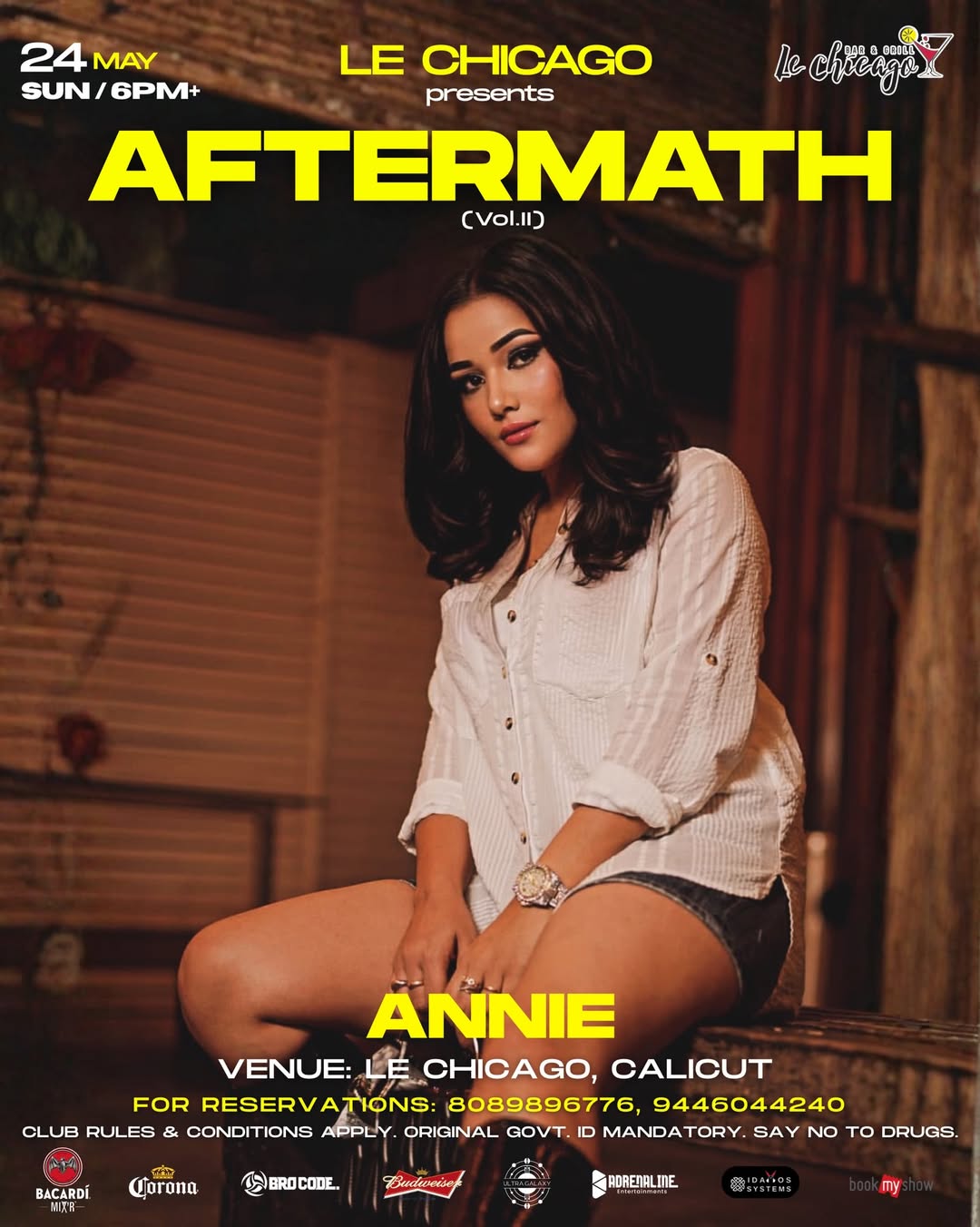 Aftermath Vol. II Foam Rain Party Featuring DJ Annie | Le Chicago, Calicut