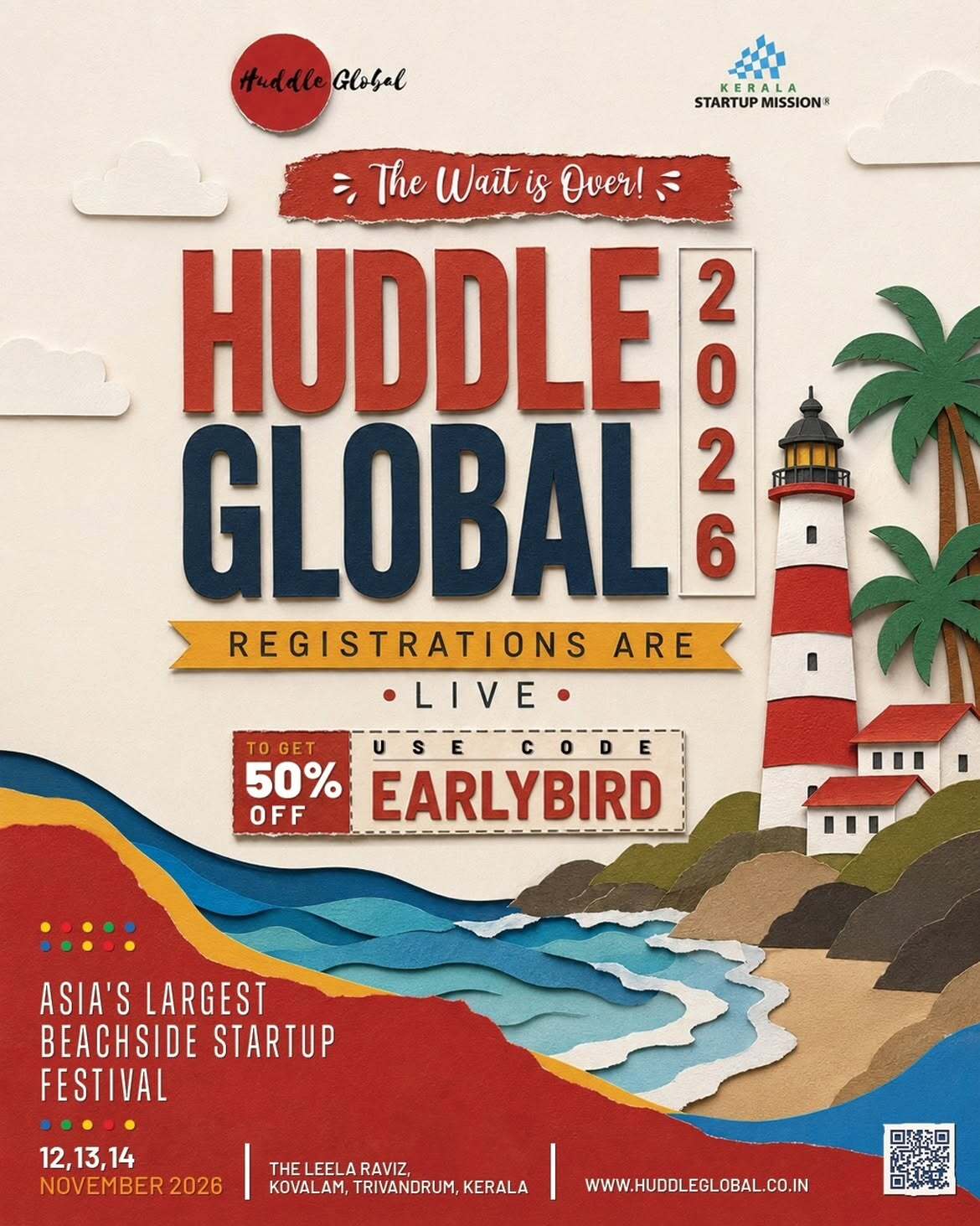 Huddle Global 2026 | The Leela Raviz, Kovalam, Kerala
