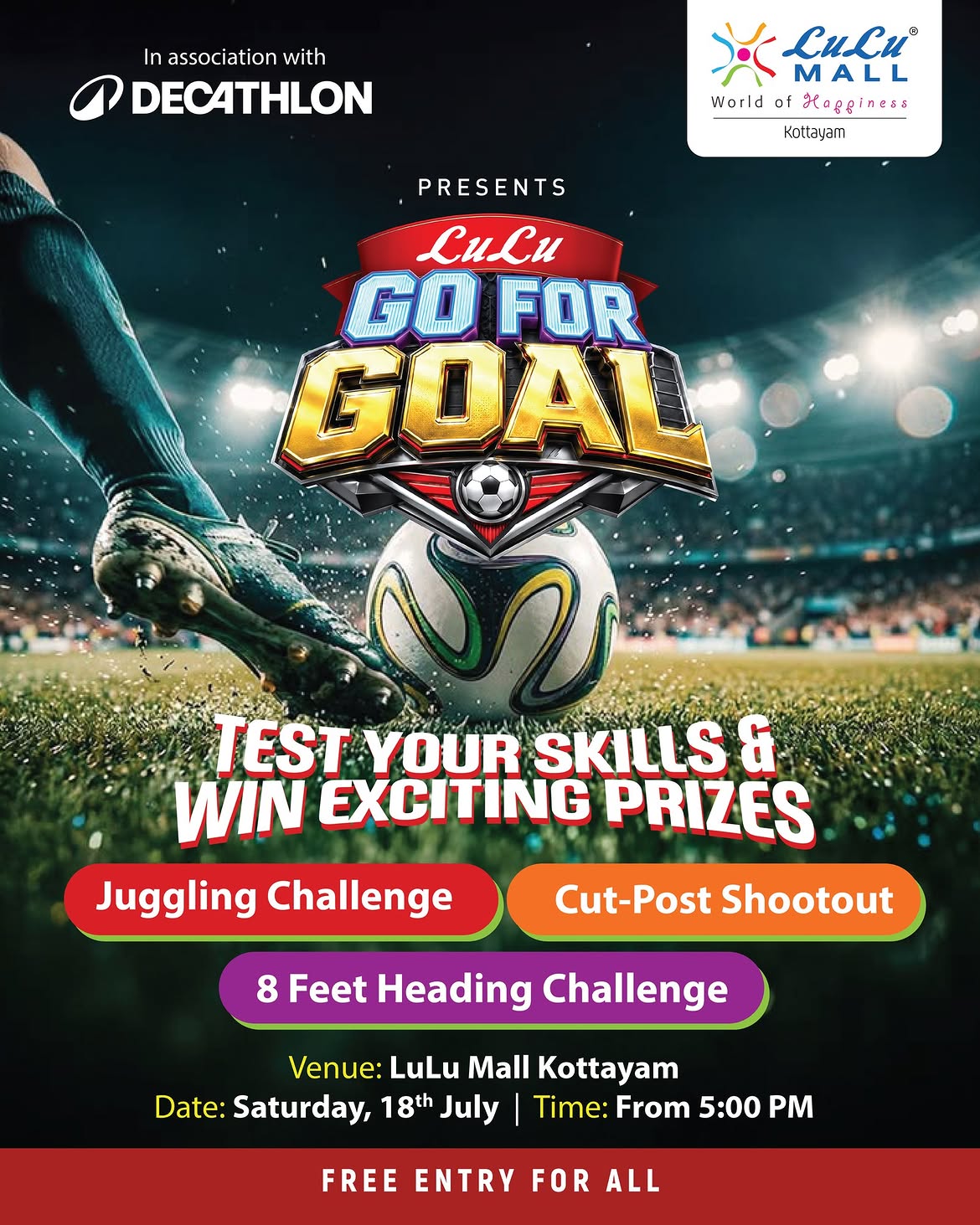 LuLu Go For Goal by Decathlon | LuLu Mall Kottayam