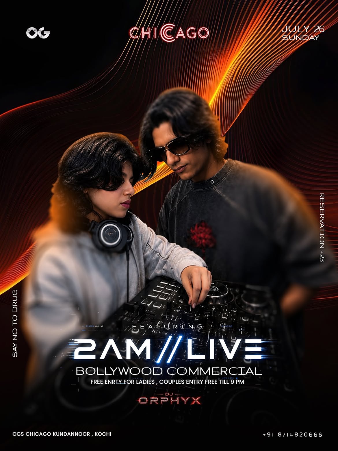 Bollywood Commercial By 2AM // LIVE | DJ Orphyx | OGS Chicago, Kundannoor, Kochi