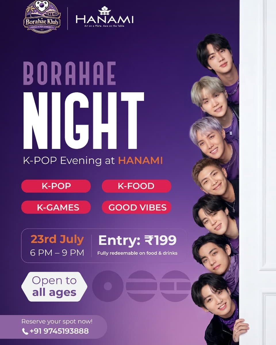 Borahae Night by The Borahae Klub | Hanami, Trivandrum