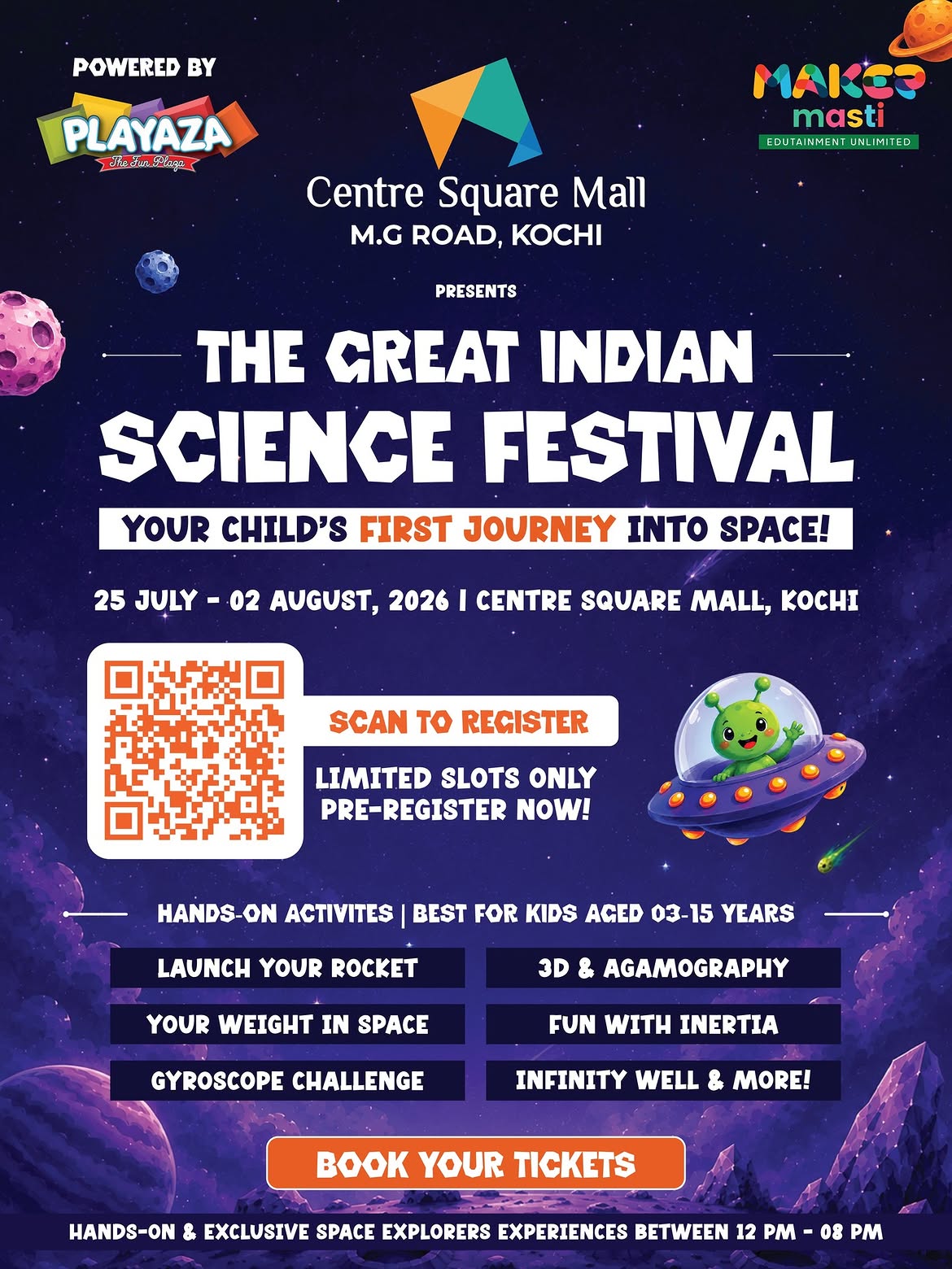 The Great Indian Science Festival | Centre Square Mall, M.G. Road, Kochi