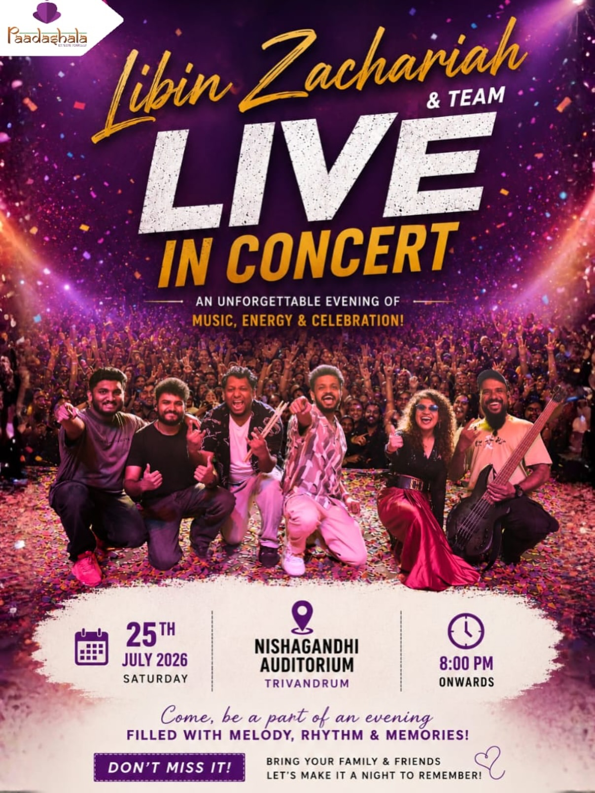 Live in Concert by Libin Zachariah & Team | Nishagandhi Auditorium, Thiruvananthapuram