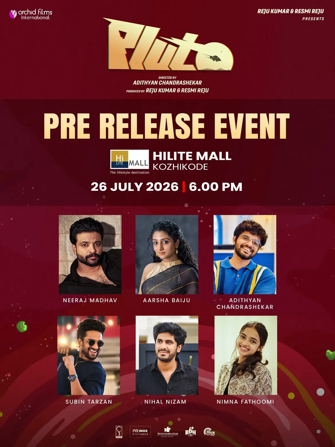 Pluto Movie Pre Release Event | HiLITE Mall, Kozhikode