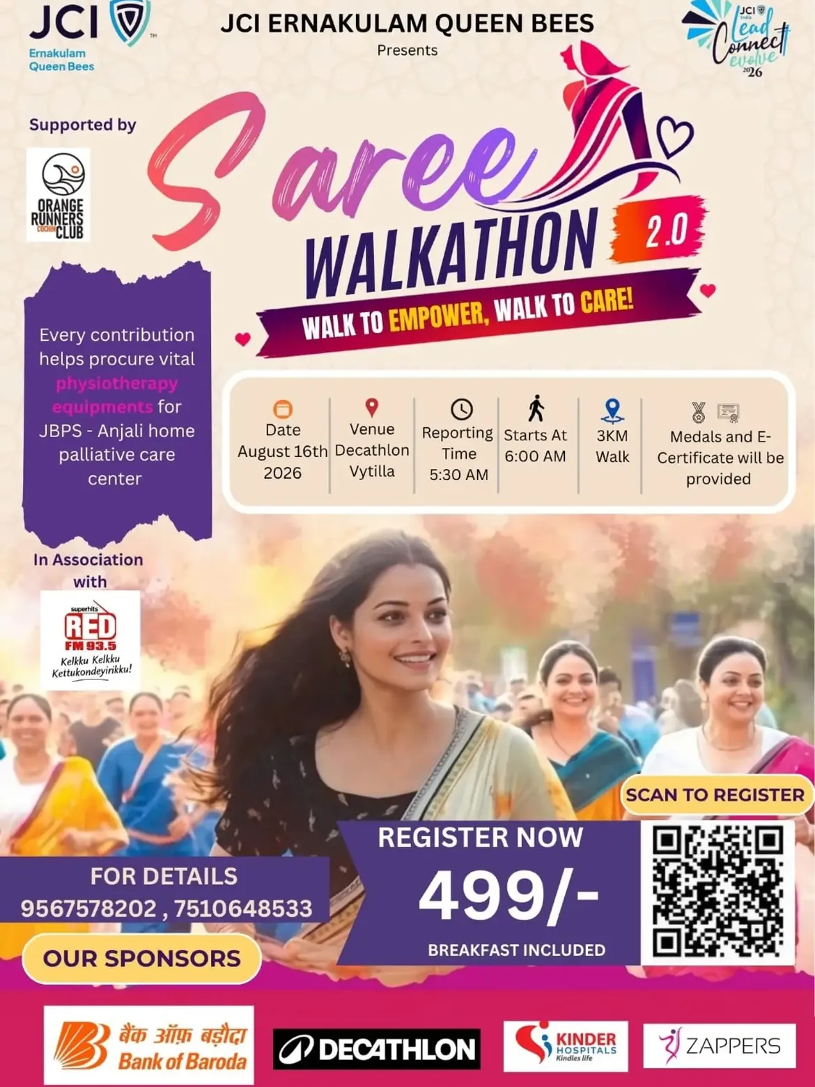 JCI Ernakulam Queen Bees presents Saree Walkathon 2026 (2.0) | Kochi